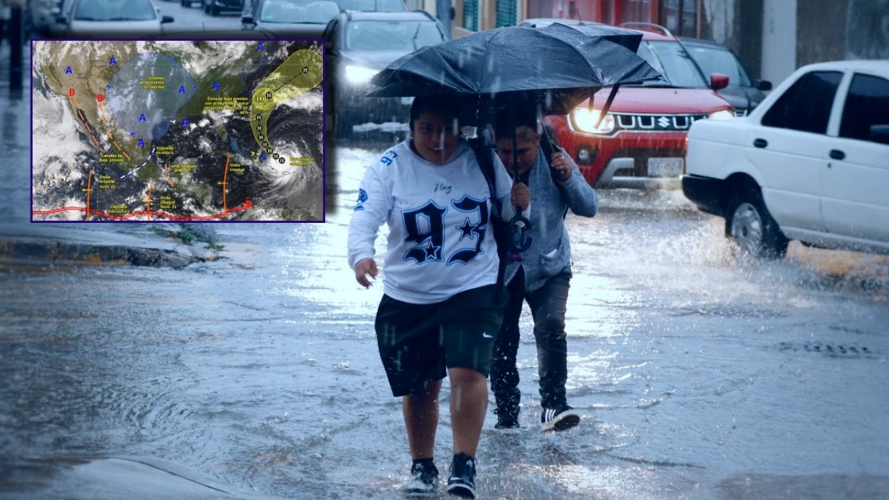 Alertan por lluvias INTENSAS en este ESTADO del martes 19 al jueves 21 de agosto